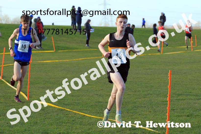 Mens under-20s 2022 Northern Cross Country Champs., Pontefract. Photo: David T. Hewitson/Sports for All Pics